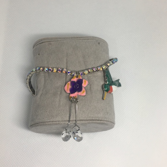 *HP!* New in Box Hummingbird Rhinestone Charm Anklet - Picture 3 of 8